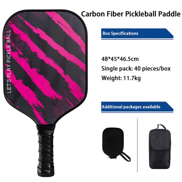 Custom Logo Carbon Fiber Pickleball Paddle for Brands, Clubs and Institutional Programs_VortexPaddle (3) Custom Logo Carbon Fiber Pickleball Paddle for Brands, Clubs and Institutional Programs