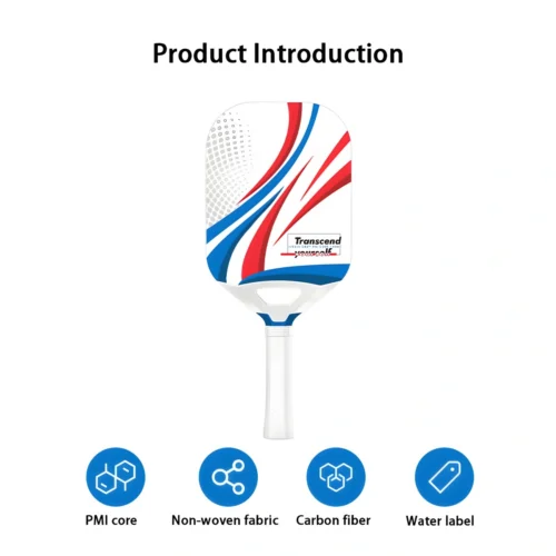 Edgeless 16mm Thermoformed Carbon Fiber Pickleball Paddle VortexPaddle VortexPaddle 5