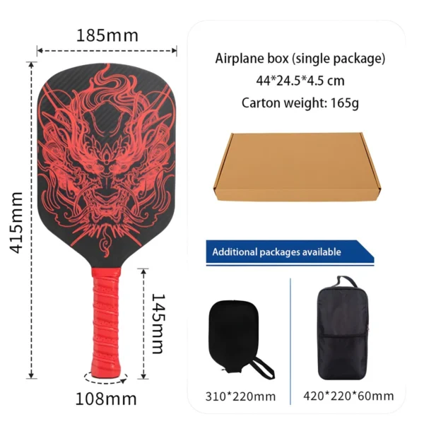 Thermoformed Carbon Fiber Pickleball Paddle for B2B & Institutional Supply_VortexPaddle (6) Thermoformed Carbon Fiber Pickleball Paddle for B2B & Institutional Supply