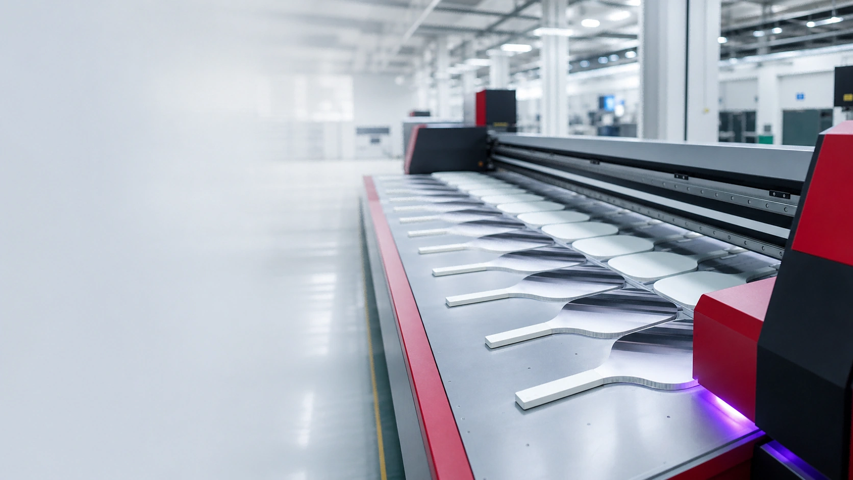 VortexPaddle pickleball paddle manufacturing process in the factory